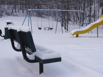 Playground B in winter
